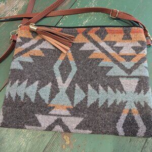 Crossbody Aztec style print
